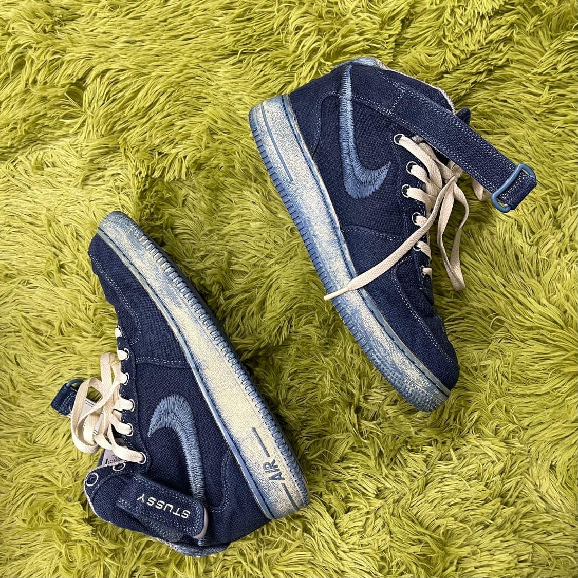 나이키 스투시 에어포스 미드 데님 커스텀 상품이미지3