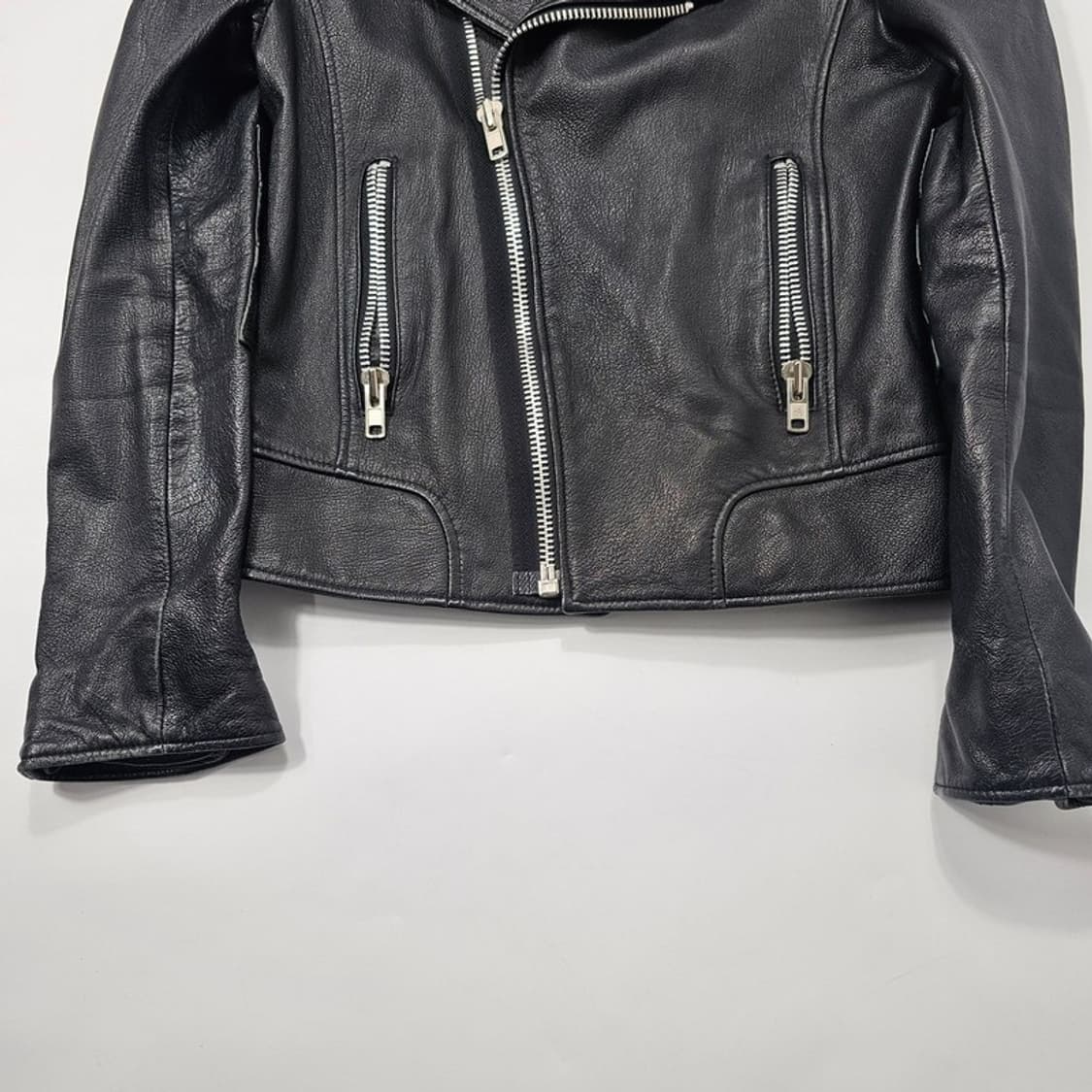 빈티지 염소가죽 우먼스 라이더 자켓 L 상품이미지4