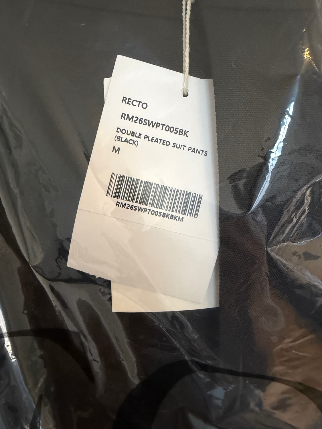 [새상품]렉토 26ss 더블플리츠 수트팬츠 M 상품이미지3