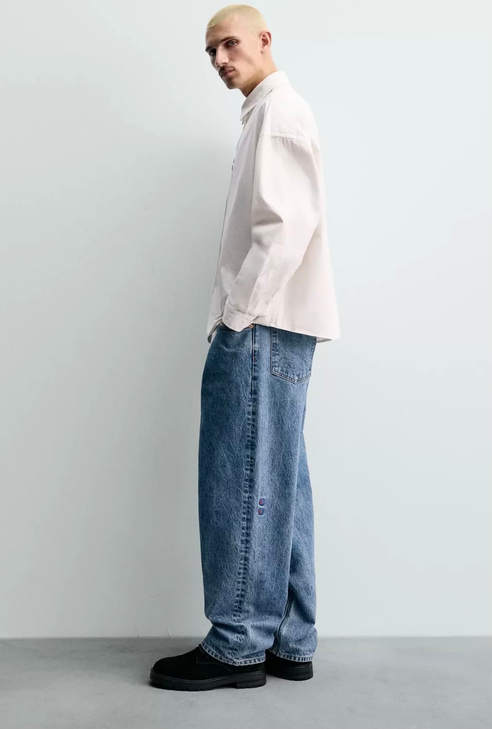 (EU36)자라x챔피온 루즈 테이퍼드 진 상품이미지1