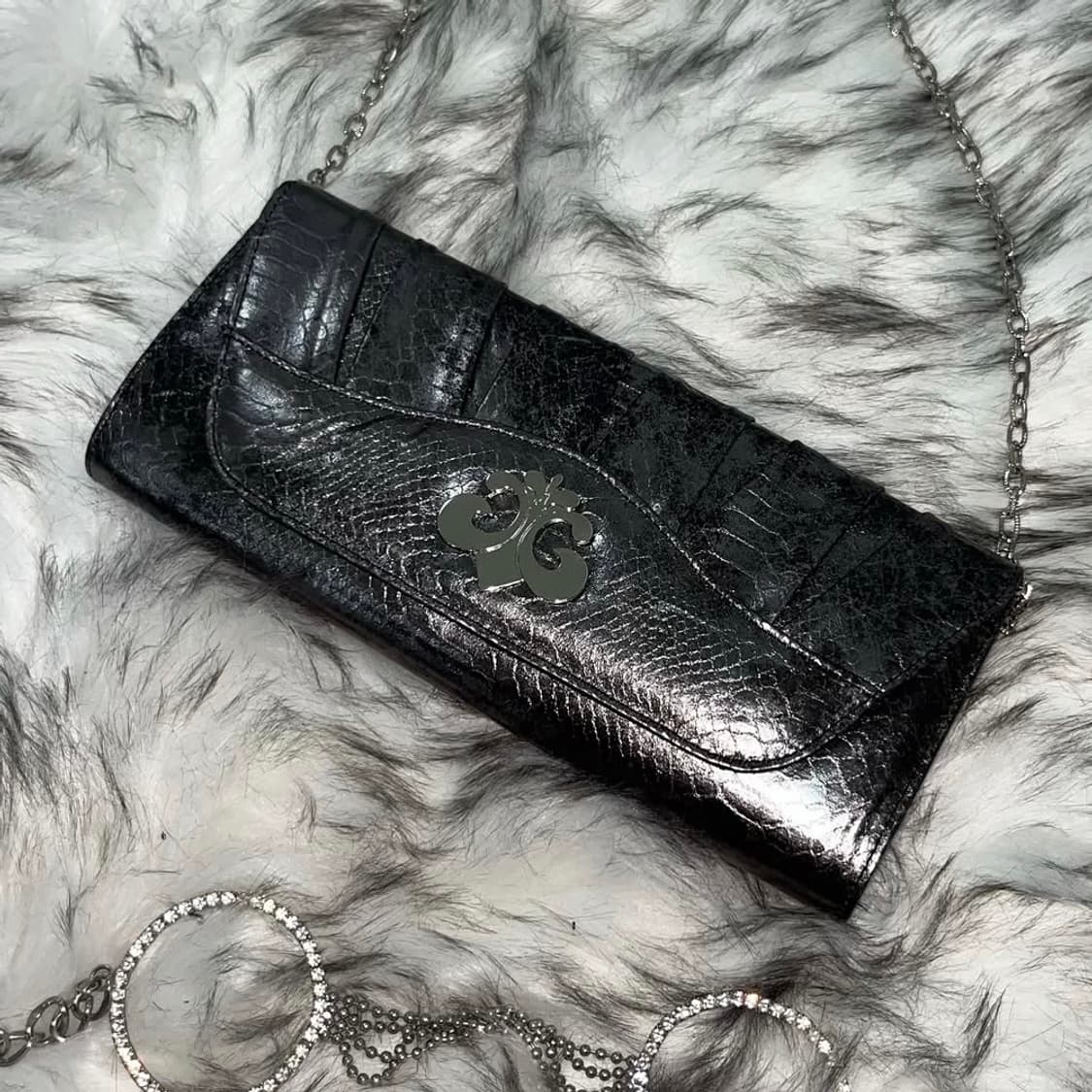 빈티지 체인 실버백(파우치 있음) 상품이미지1