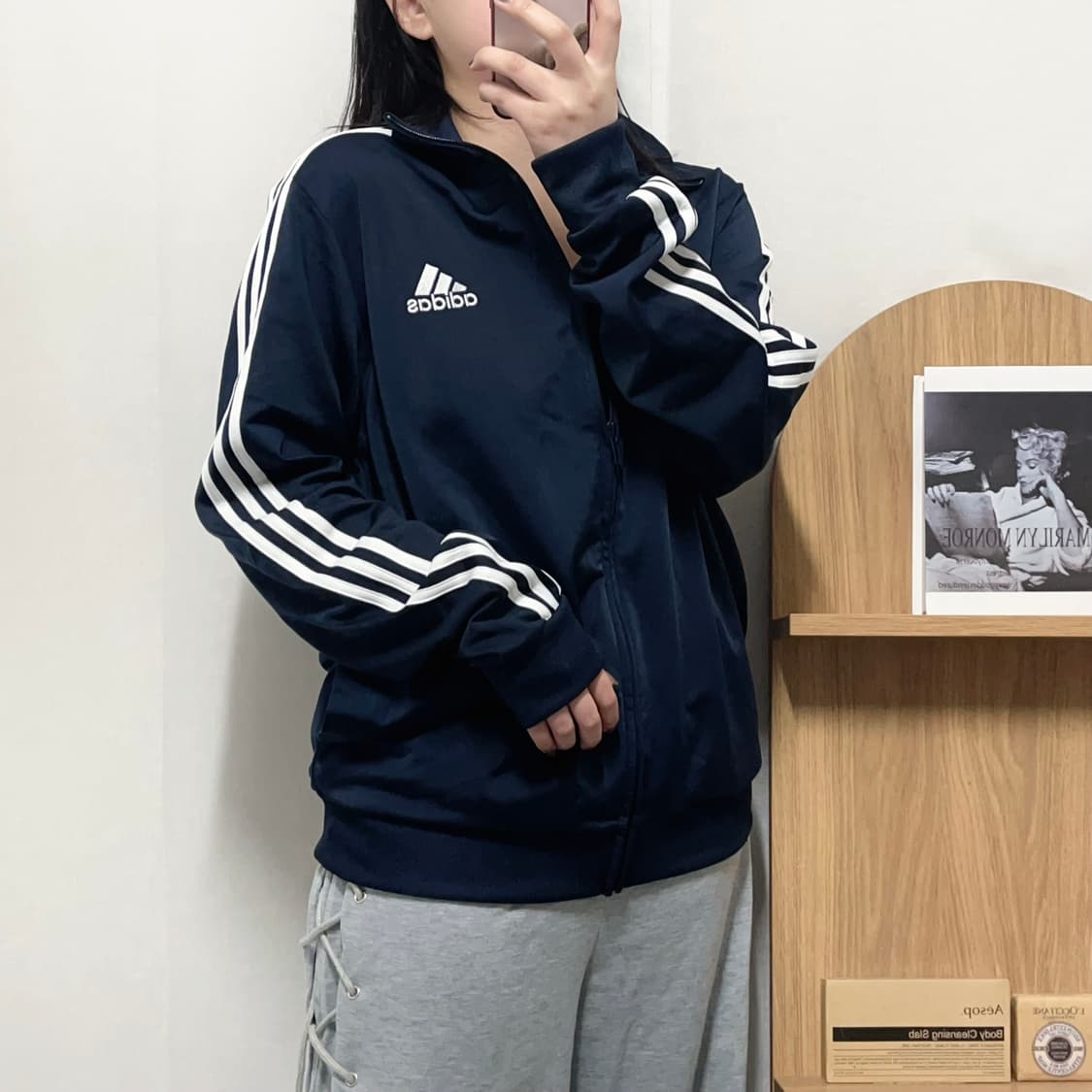 [정품] 아디다스 네이비 3S 삼선 져지 [ XL ] 상품이미지1