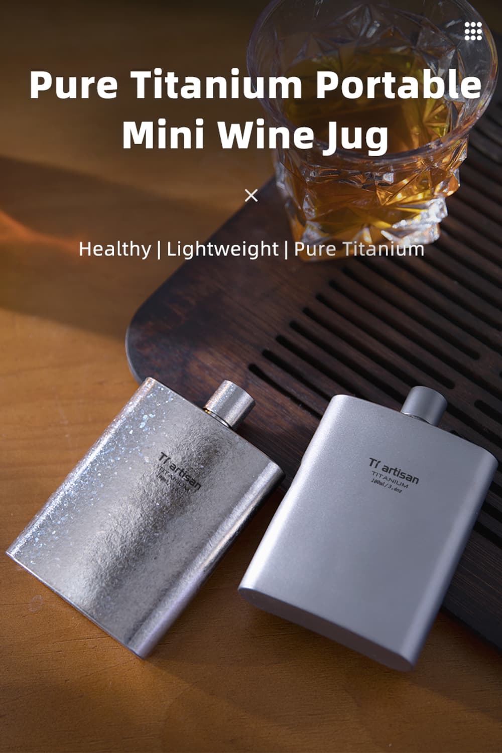 티타늄 힙 플라스크 소주 양주 위스키 텀블러 머그컵 상품이미지2