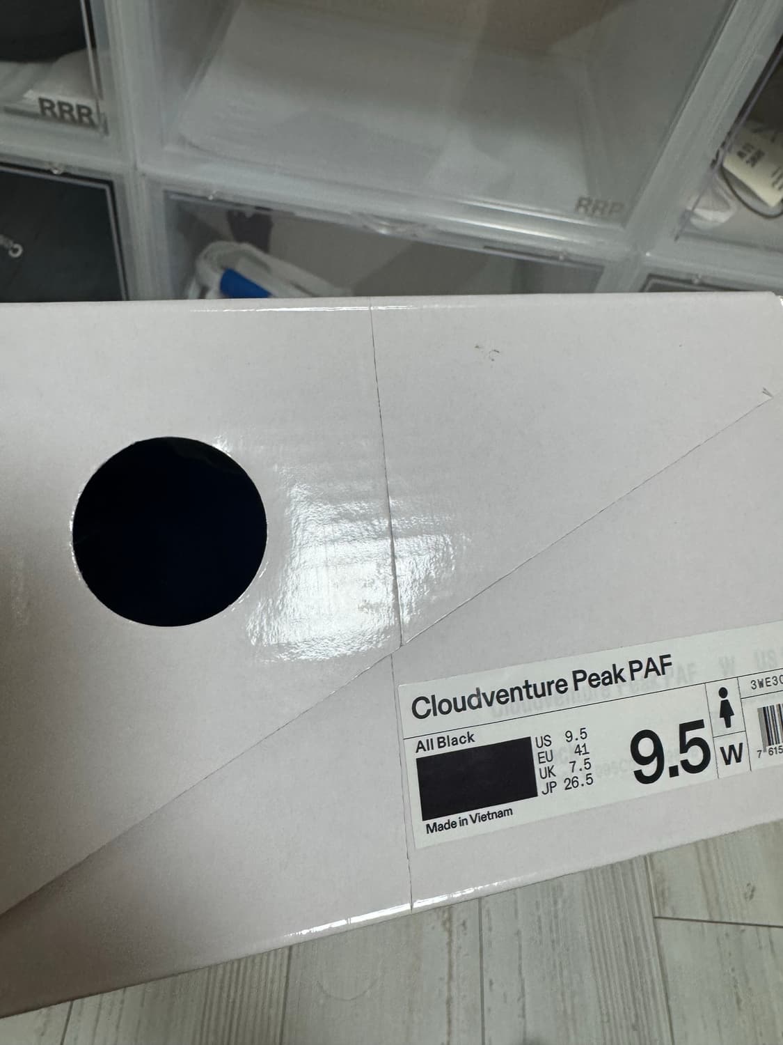 [W265] 파프 온 클라우드벤쳐 블랙 새상품 상품이미지3