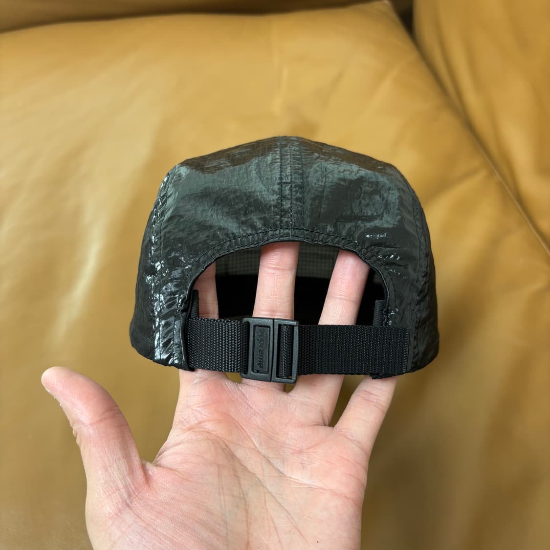 슈프림 캠프캡 모자 박스로고 23fw 글로스 립스탑 블랙 상품이미지8