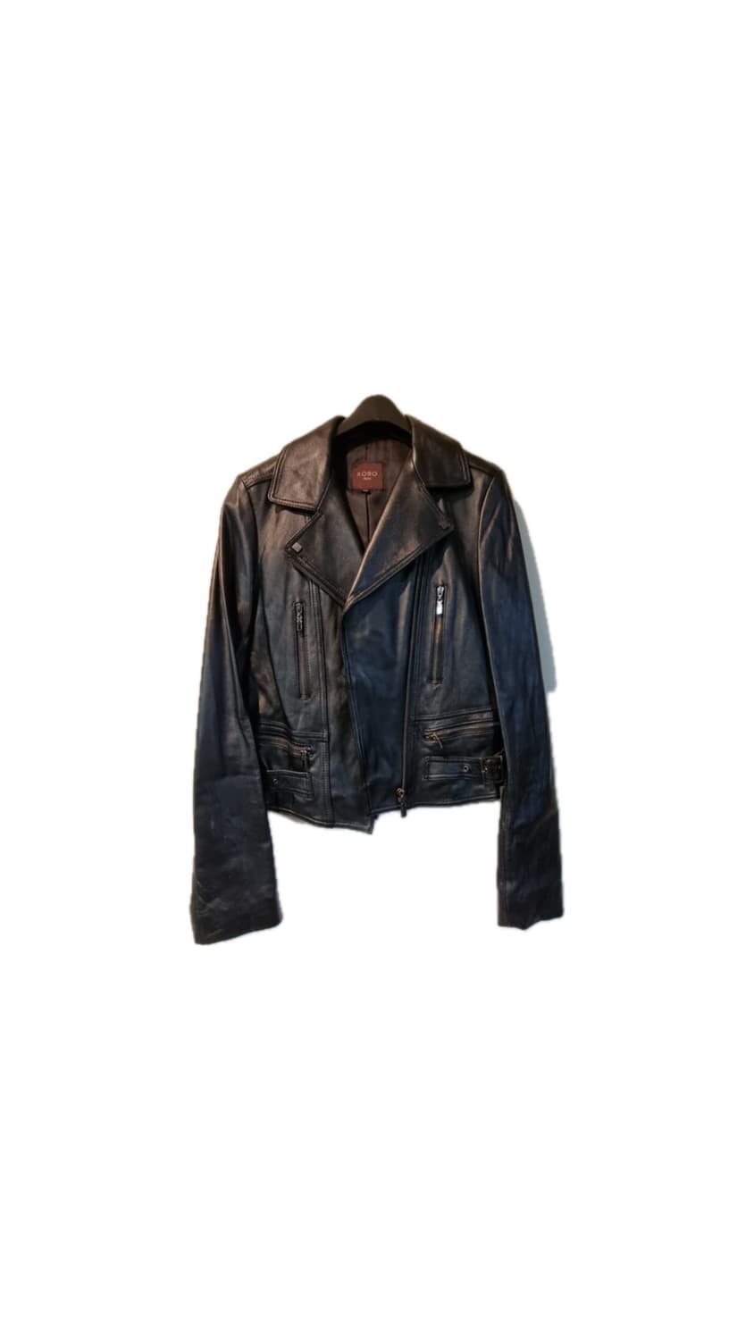 (W) 로보 이테리 레더 자켓 55사이즈 상품이미지1