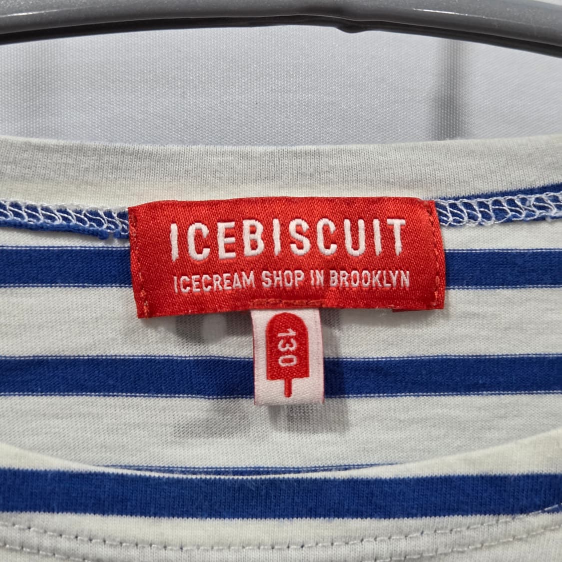 아이스비스킷 키즈 스트라이프 반팔티 130 상품이미지3