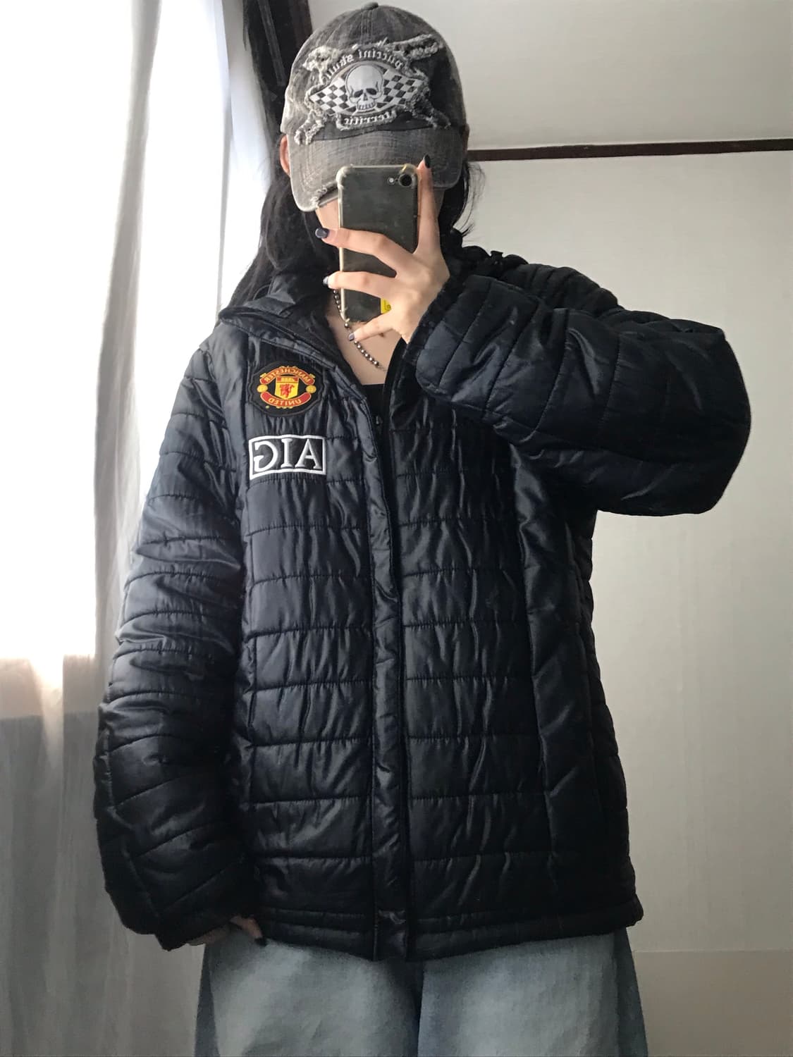 나이키 맨유 후드 경량패딩 상품이미지5