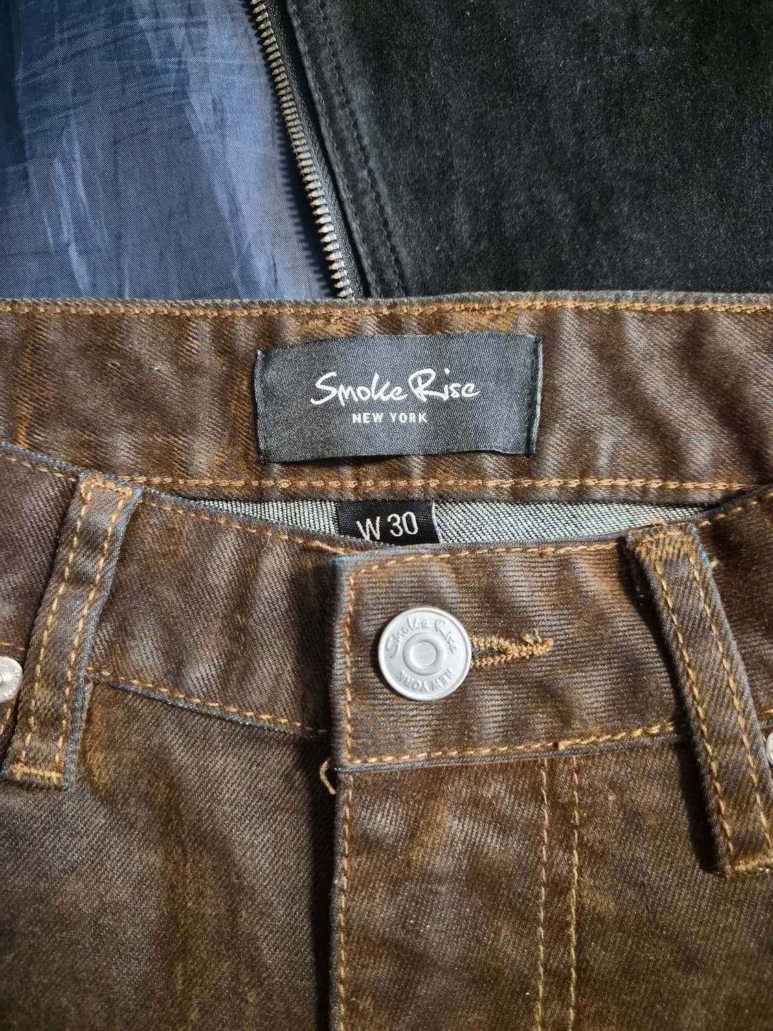 새상품 스모크라이즈(Smoke Rise) 도베르만 그래픽 코팅 팬츠 상품이미지4