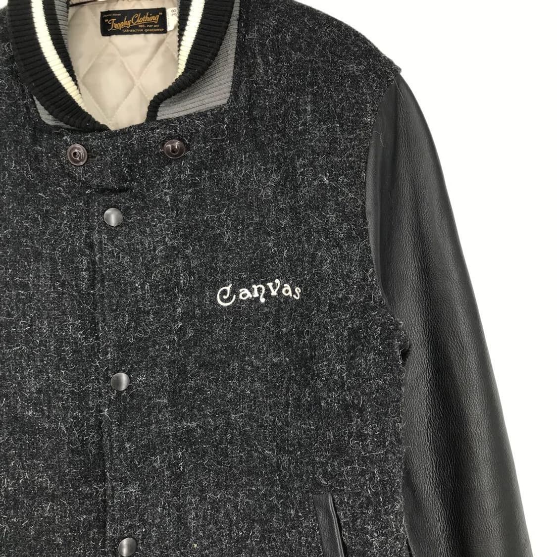 트로피클로딩 캔버스 소가죽 스타디움 자켓 바시티 상품이미지3