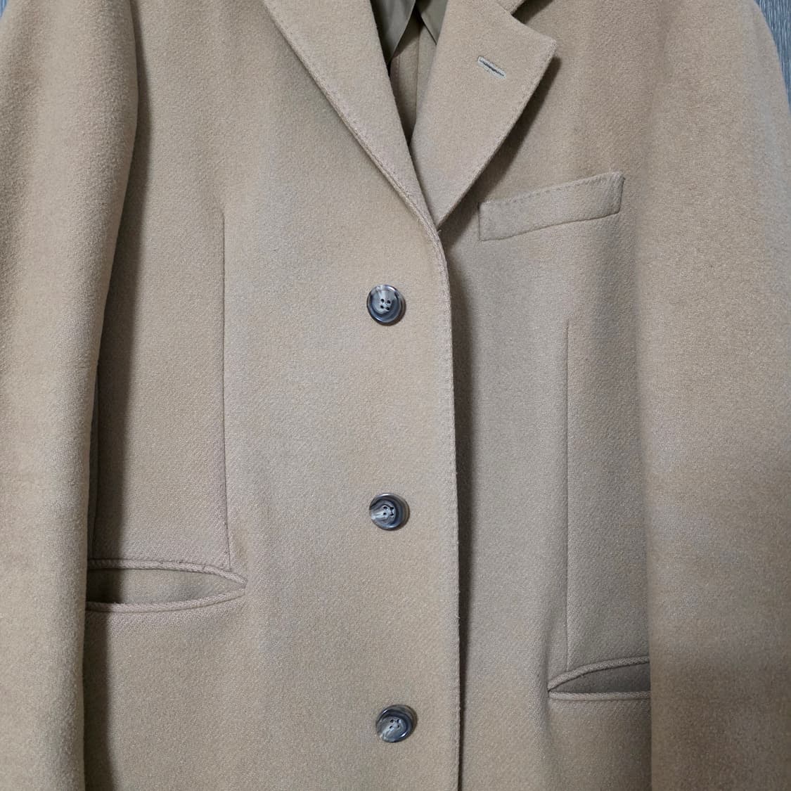 폴로 랄프로렌 싱글 브레스티드 울코트 브라운 상품이미지4