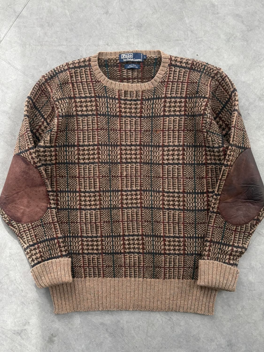 Polo 폴로 랄프로렌 90‘s 울 타탄 체크 니트 상품이미지5