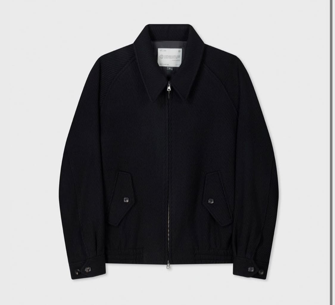 벨리에 다이애그널 울 블루종 4사이즈 상품이미지1