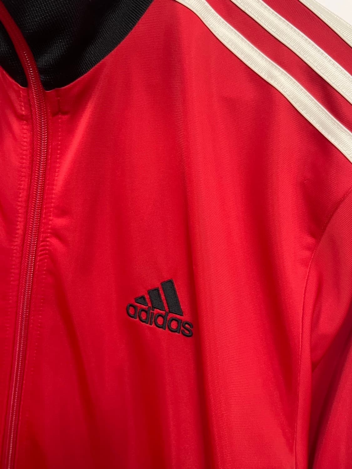 아디다스 삼선로고 구형 트랙탑 빨강져지 상품이미지3