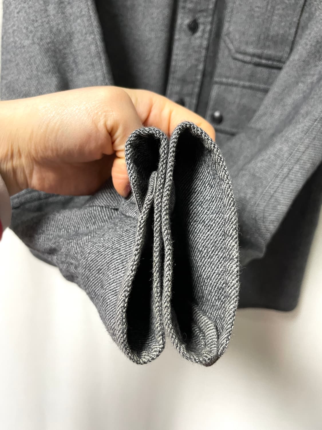 한섬 BELSTAFF 벨스타프 플란넬 멀티포켓 셔츠 _ 차콜 상품이미지5