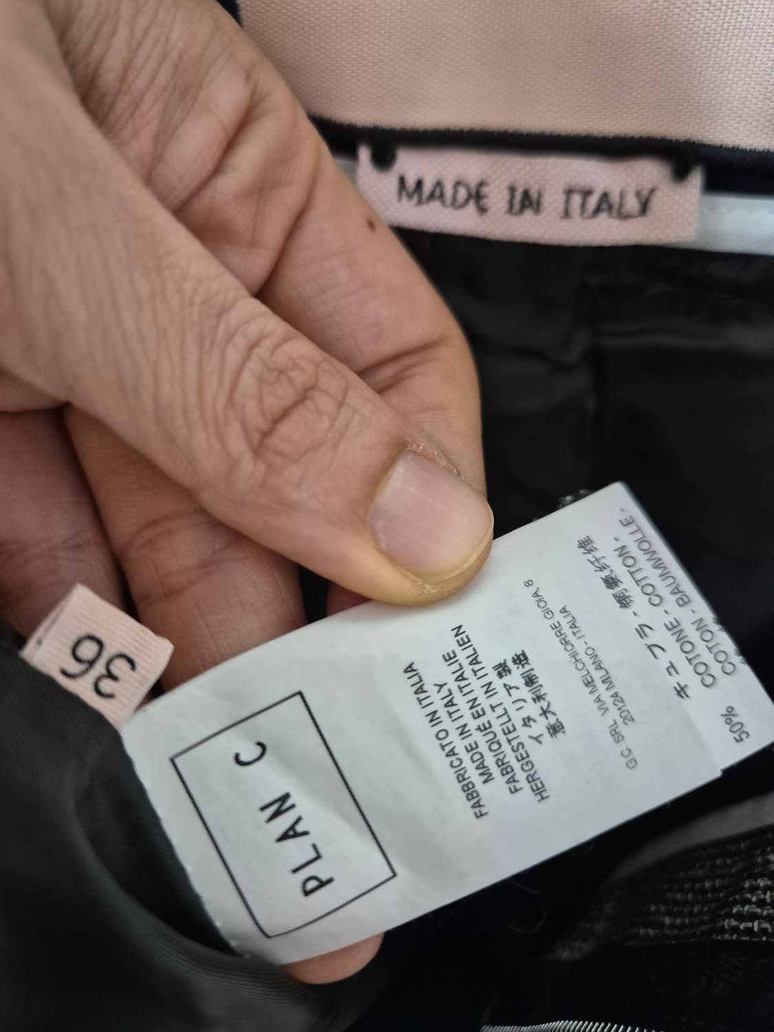 (정품) 플랜씨 팬츠 벨트 체크팬츠 반바지 36 PLAN C 상품이미지5