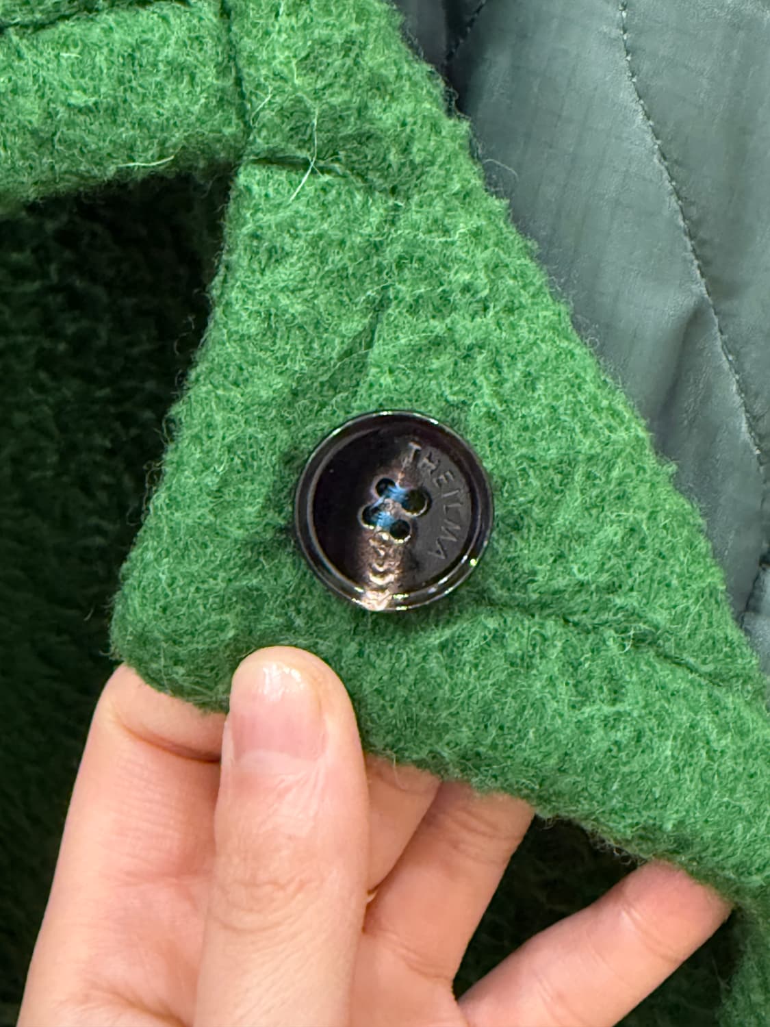 더일마 울 코랄투웨이자켓 리버시블 (그린) 상품이미지9