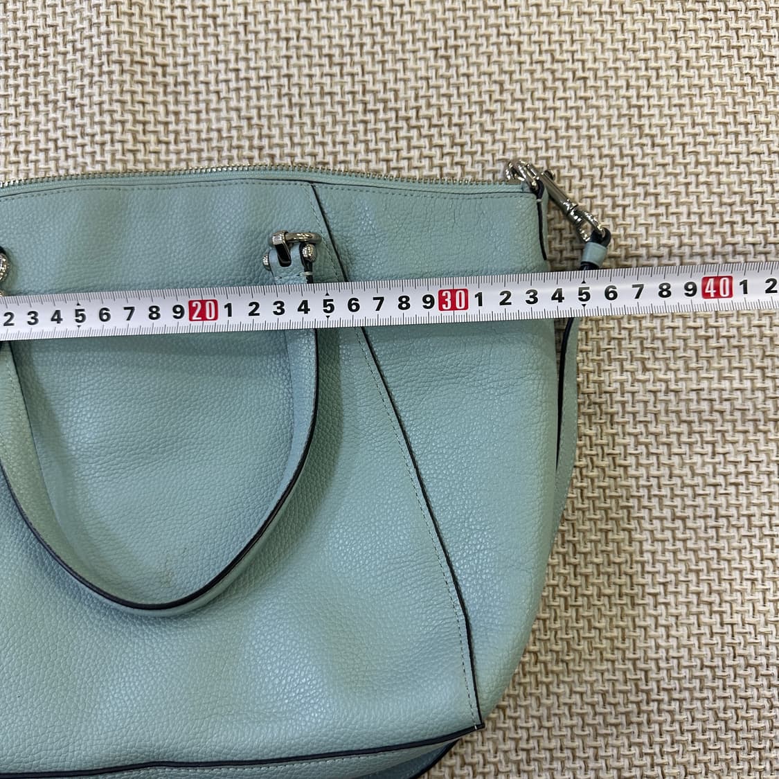 실측확인 코치 가죽 핸드백 0423D 상품이미지4