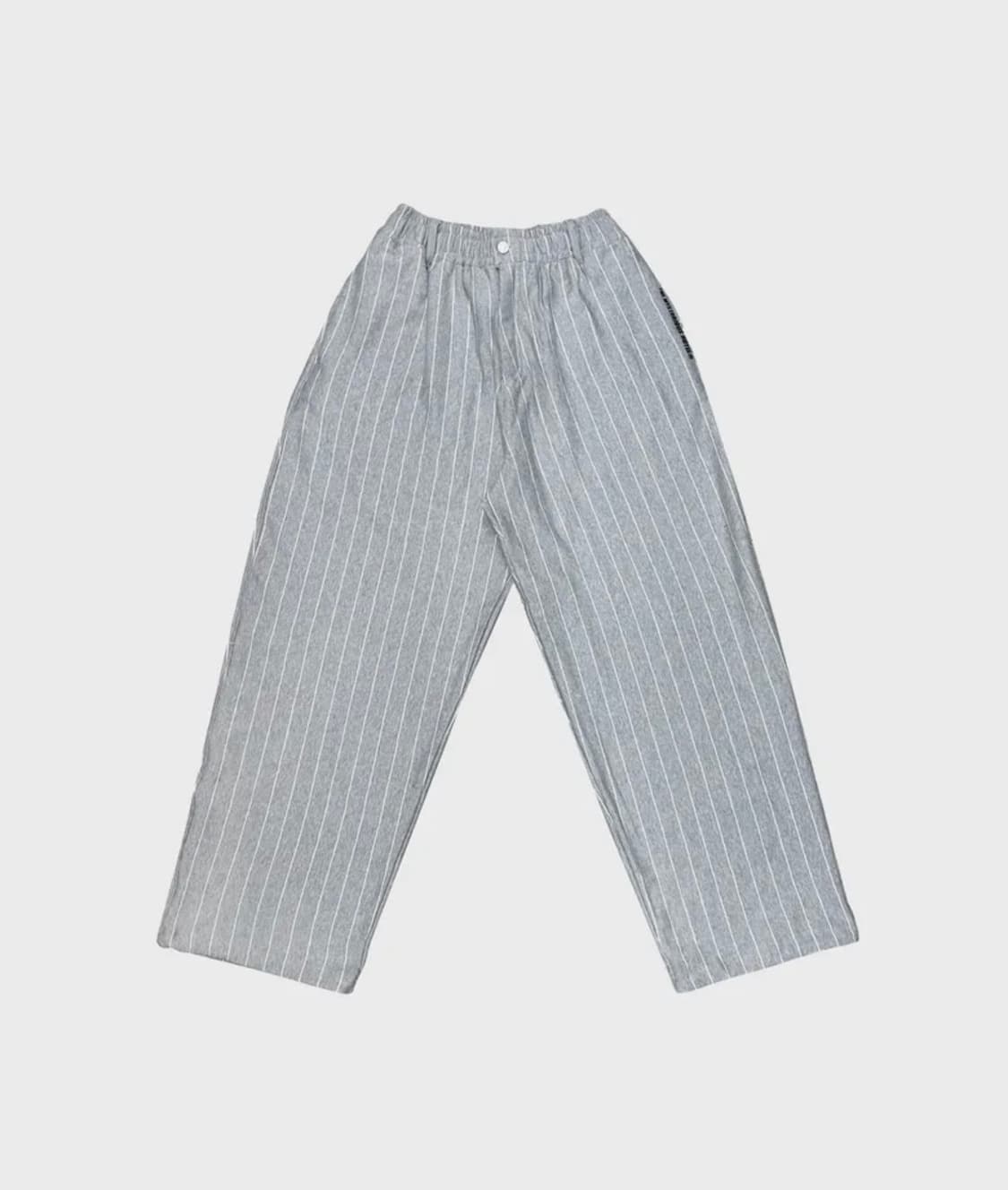 미스테리어스호텔 스트라이프 스웻 팬츠 그레이 상품이미지2