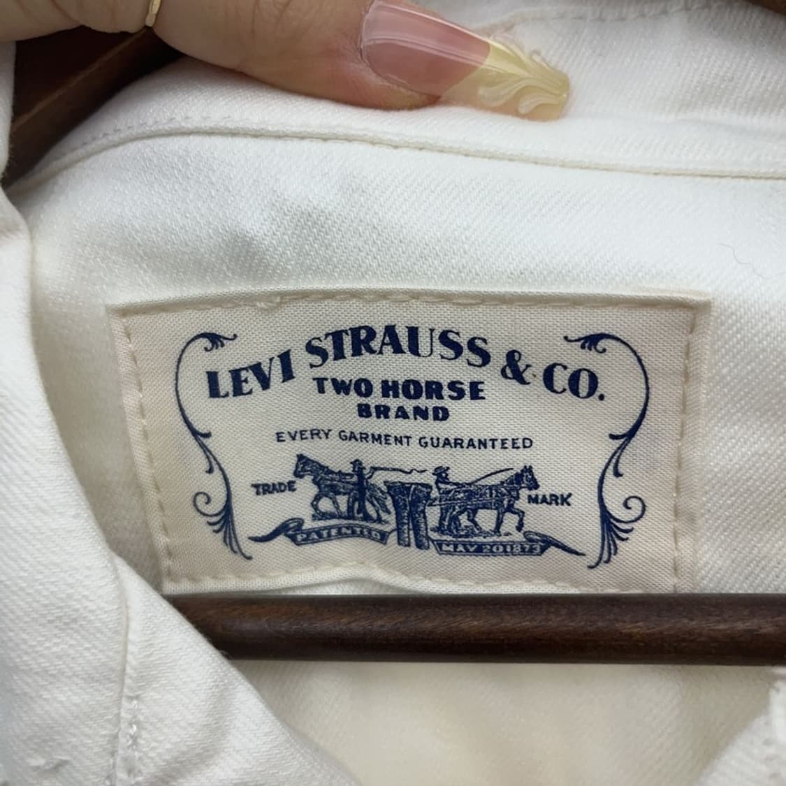 리바이스 레트로 빈티지 화이트 크롭 청자켓 95 C08059 상품이미지5