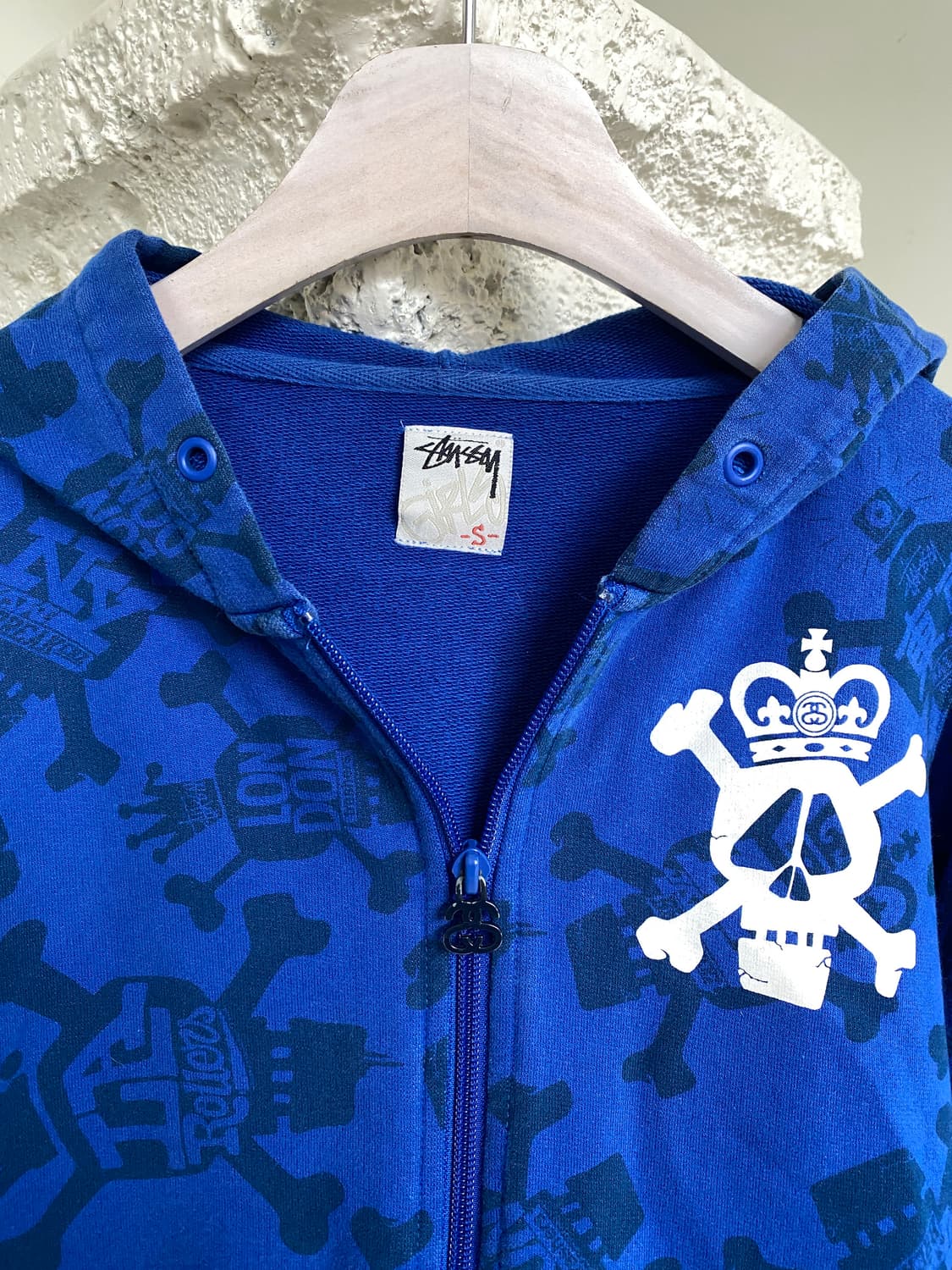 스투시 스컬 시티 후드집업 상품이미지3