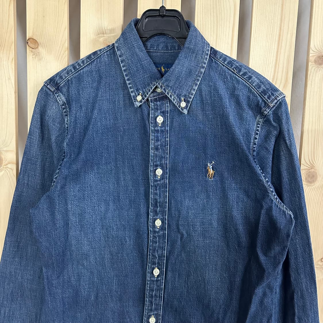 (S) 폴로 랄프로렌 커스텀 핏 데님 셔츠 상품이미지3