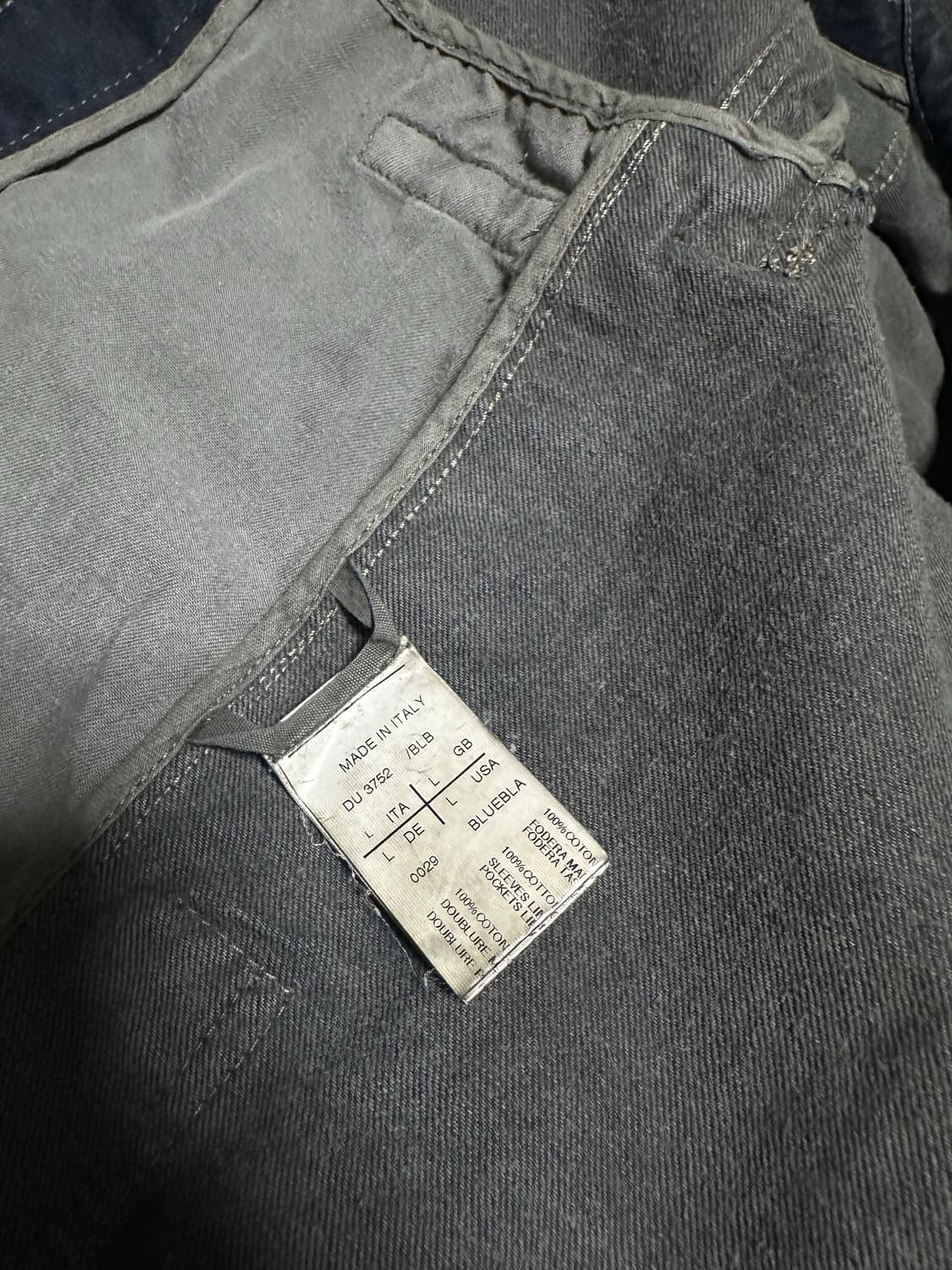 Rick Ownes 블루블랙 워시드 데님 자켓 상품이미지6