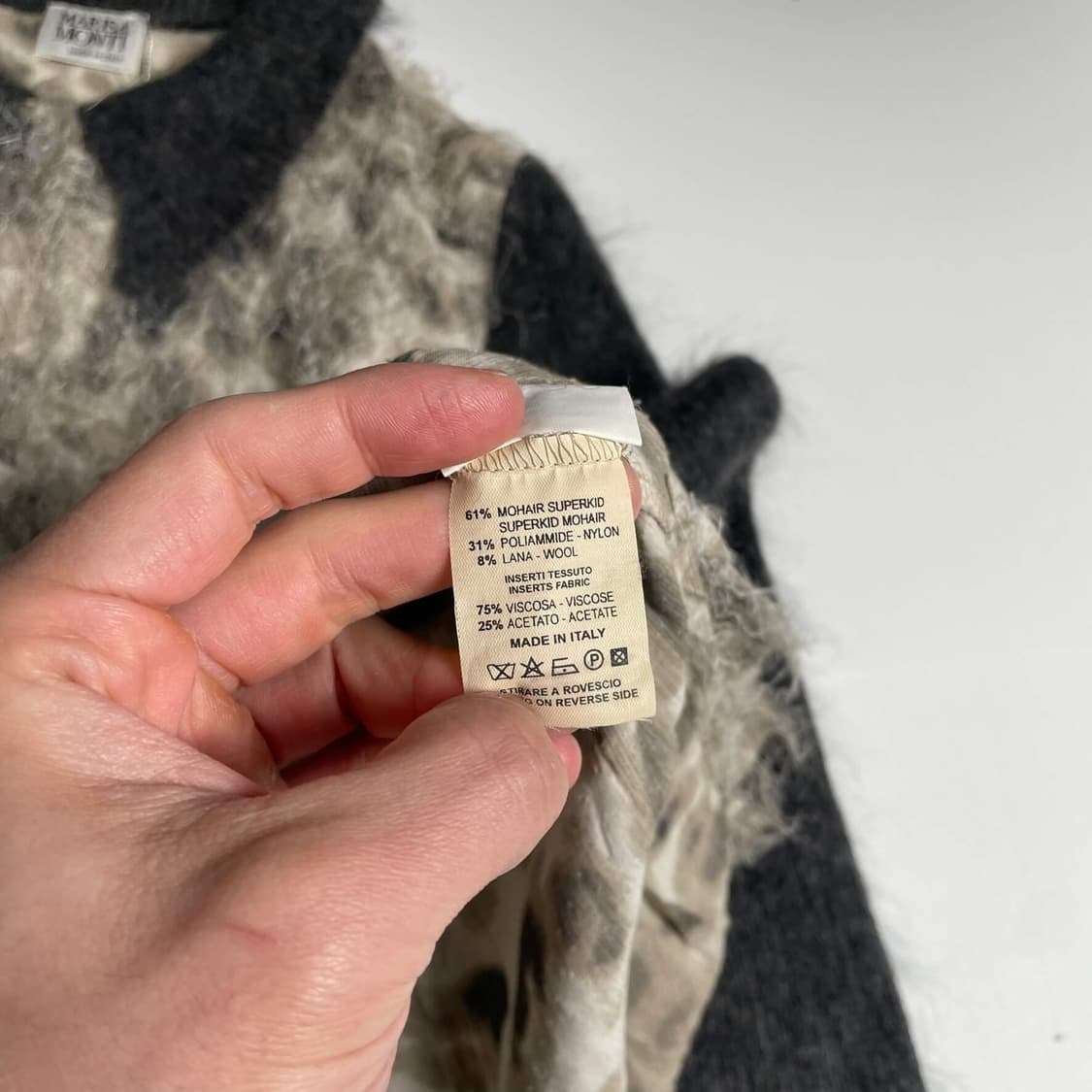 Marisa monti 헤어리 비스코스 키즈모헤어 셔츠 (italy)   상품이미지7