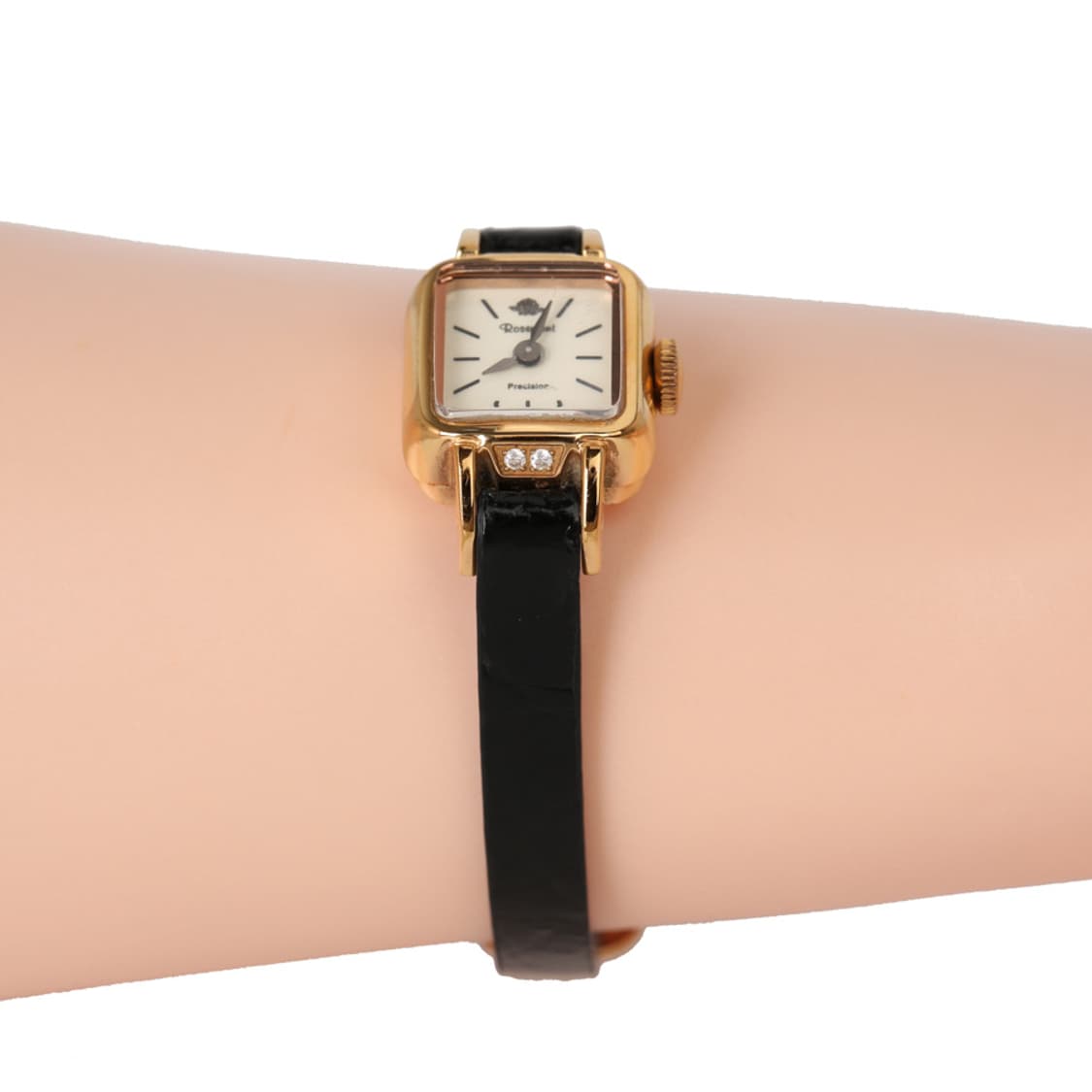 로즈몽 금장 스퀘어 스틸 가죽 시계 미니시계 RS#5-06 상품이미지8