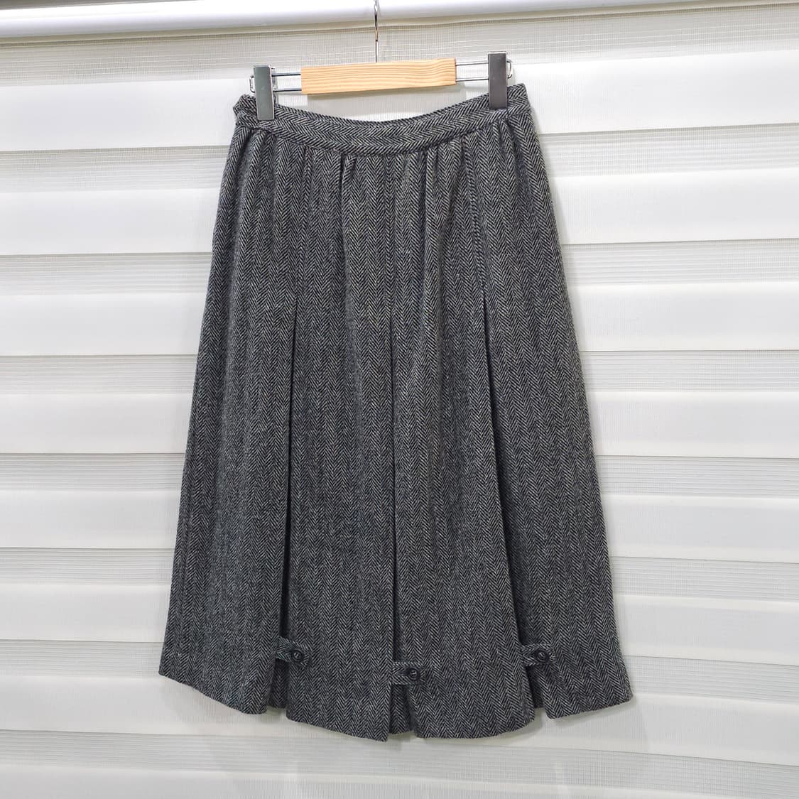 JAPAN 80-90s 빈티지 헤링본울 스커트- 우먼26정도 상품이미지5