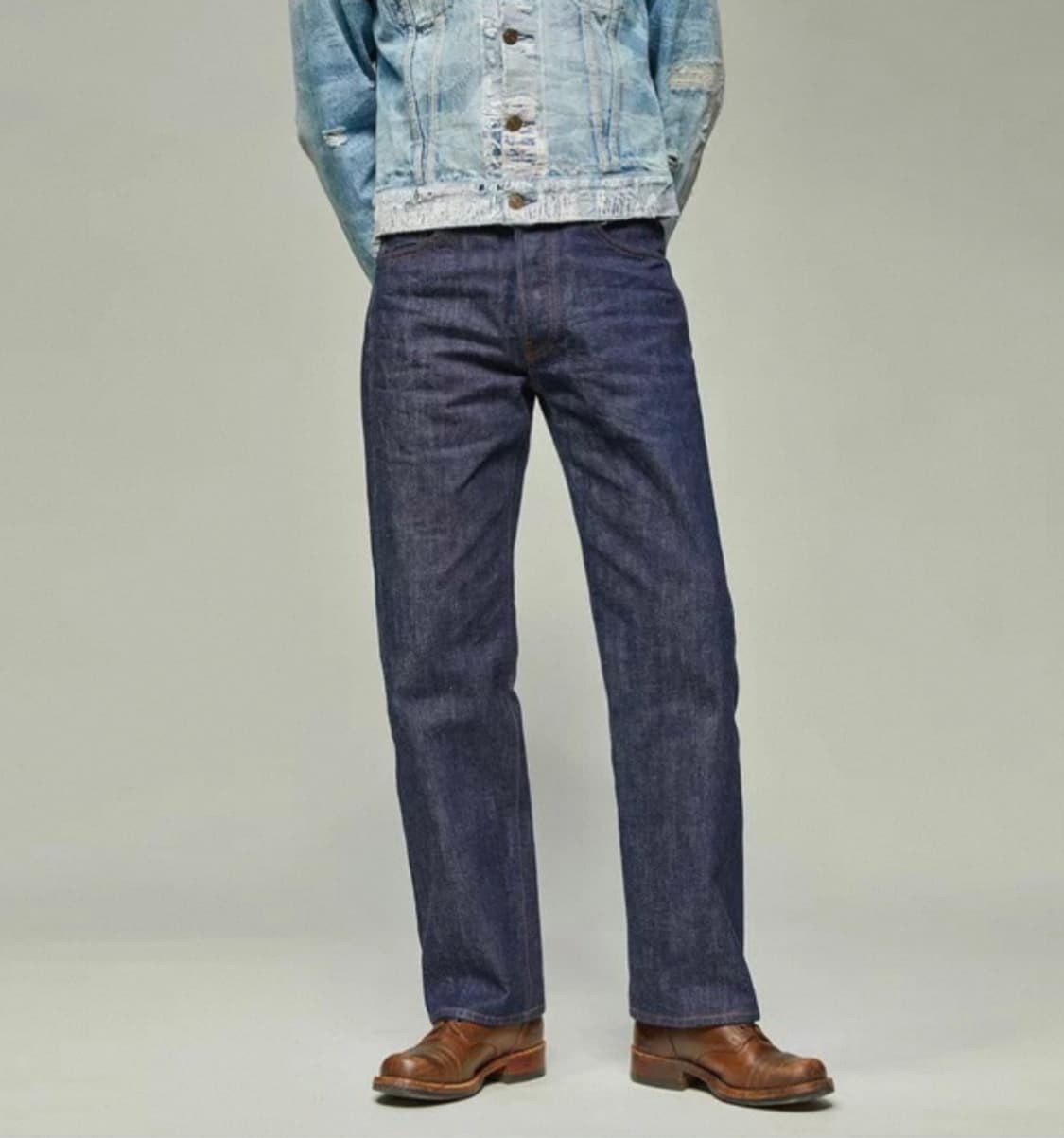 Baihe Denim 데님 아메카지 오라리스타일 청바지 W29 L32 상품이미지1