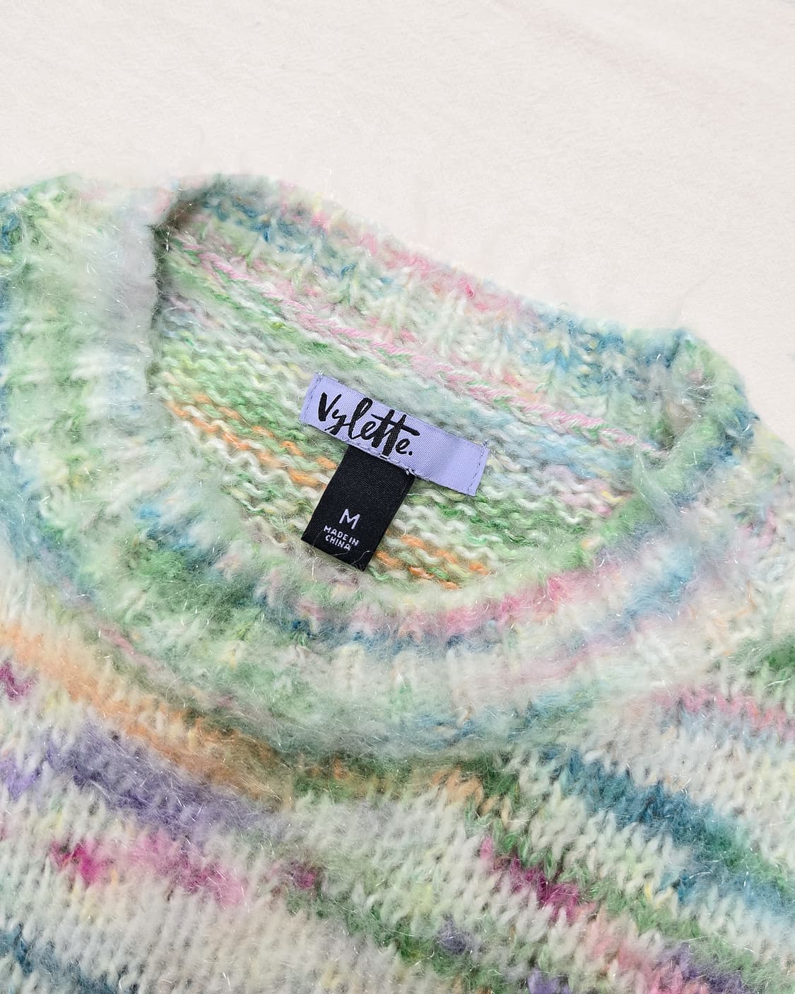 멜로우 파스텔 믹스 루즈 핏 니트 상품이미지5