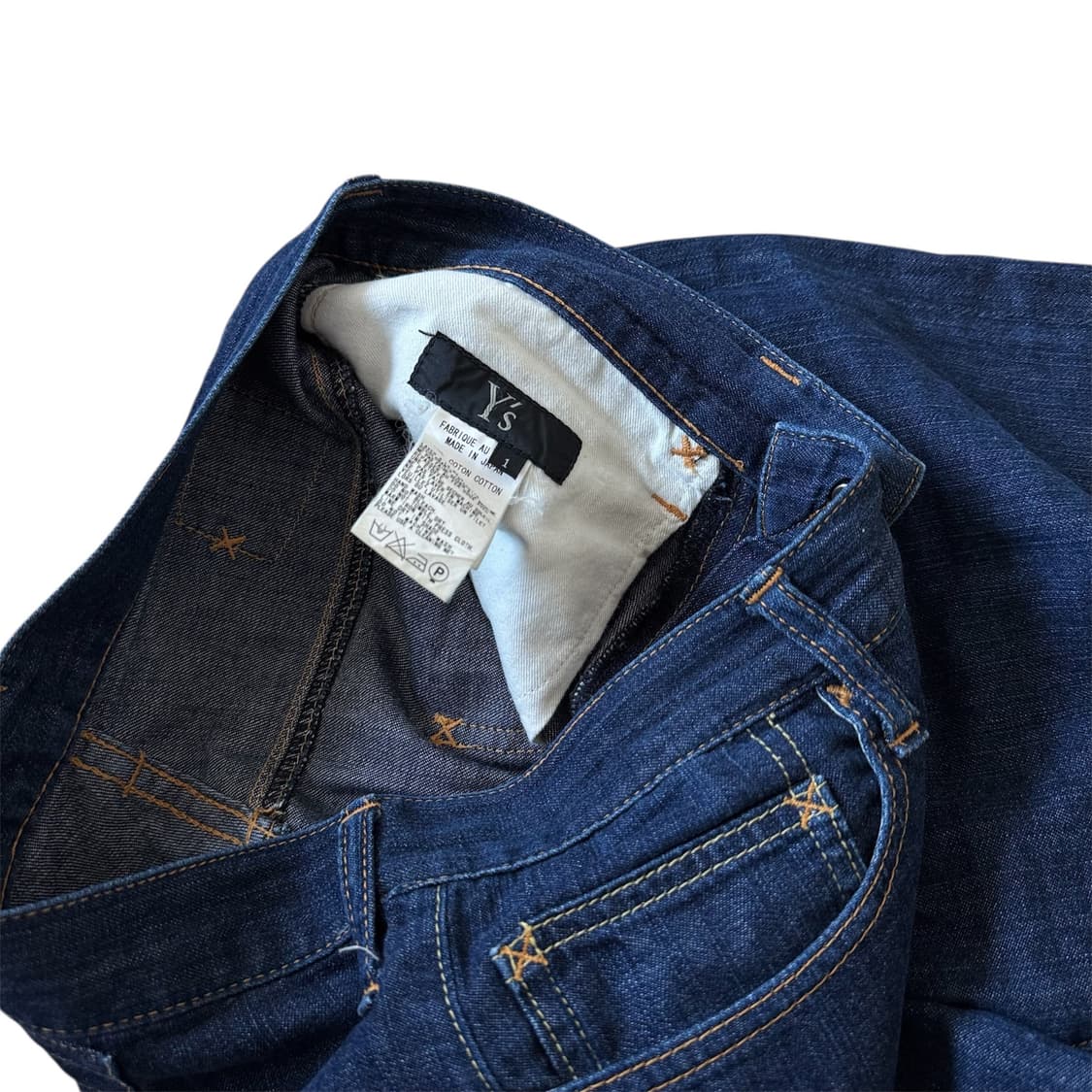 요지야마모토 비대칭 데님 인디고 상품이미지8