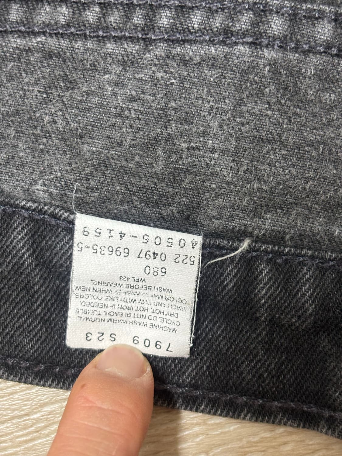 usa90s 오렌지탭 리바이스 505 블랙(흑청) 36사이즈 36x34 상품이미지6