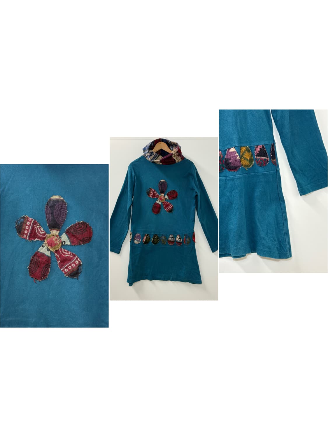 히피 에스닉 블루 롱슬리브 상품이미지2