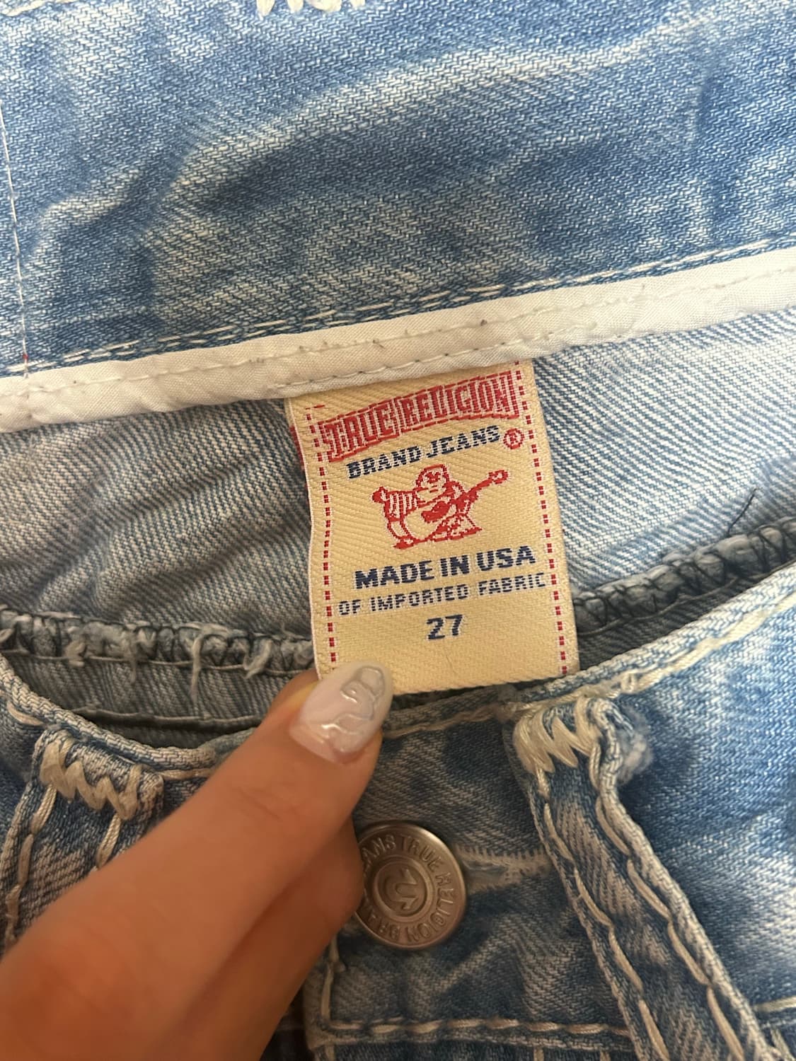 트루릴리젼 데님 핫팬츠 상품이미지3