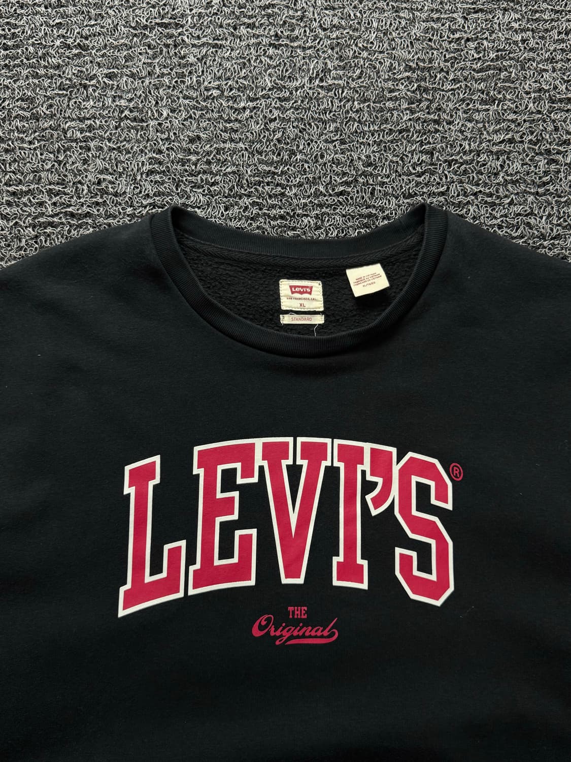 리바이스 빅로고 박시핏 스웻 셔츠 블랙 1356 상품이미지1