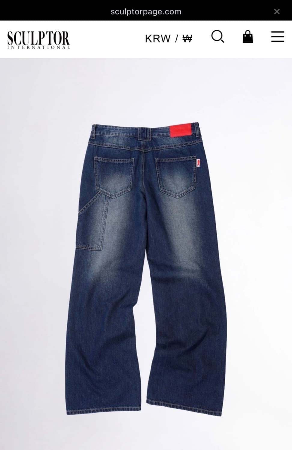 Sculptor Rhinestone Lowrise Denim L(New) 상품이미지2