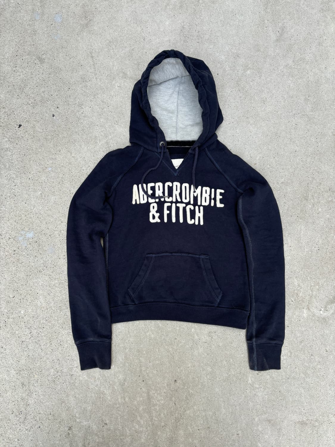 아베크롬비 빈티지 네이비 후드티 상품이미지5