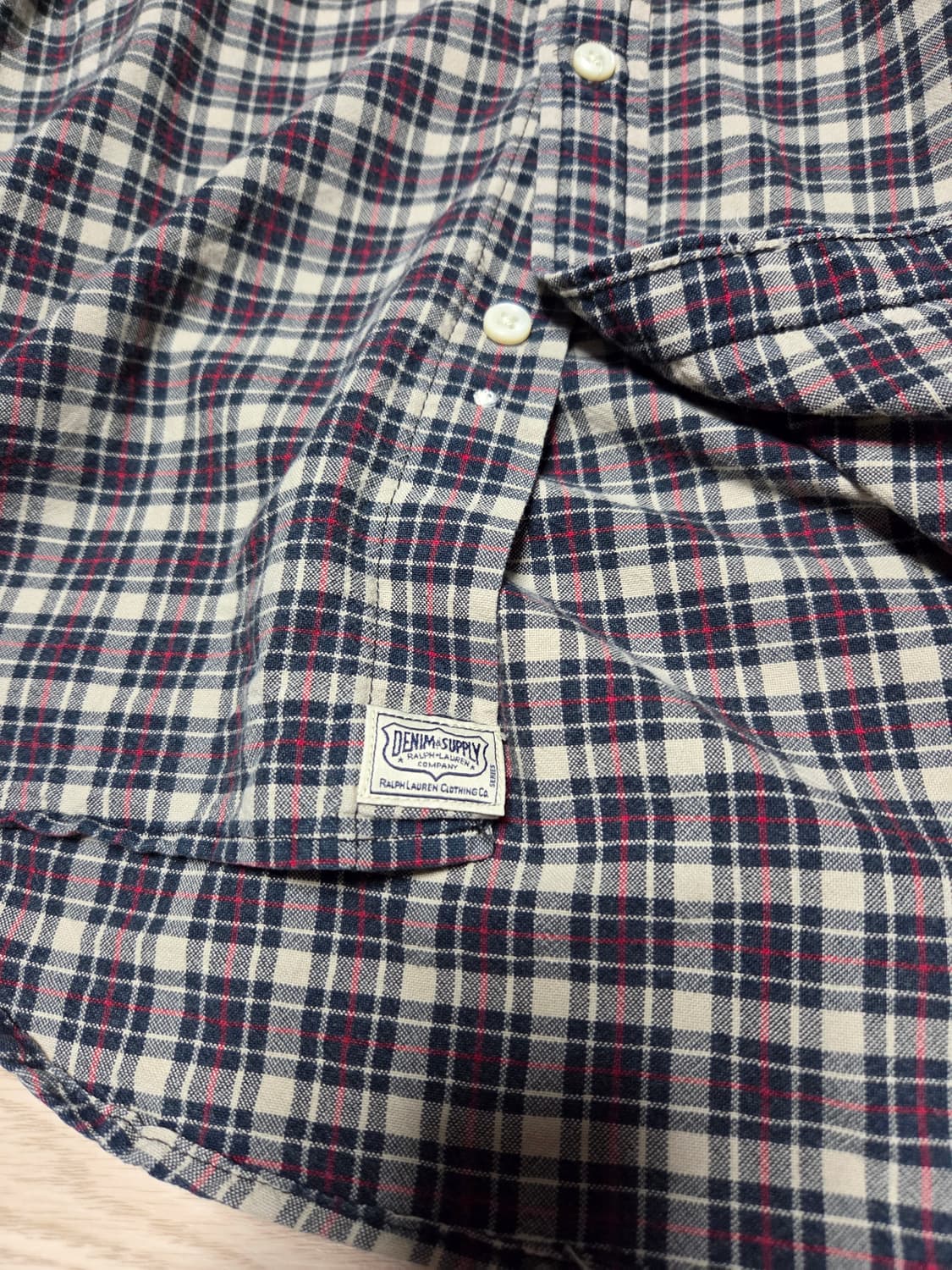 폴로 랄프로렌 스프레드 카라 체크 셔츠 남방  상품이미지2