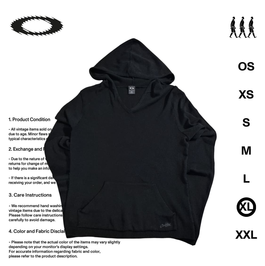 오클리 소프트웨어 니트 후드티 XL사이즈 상품이미지1