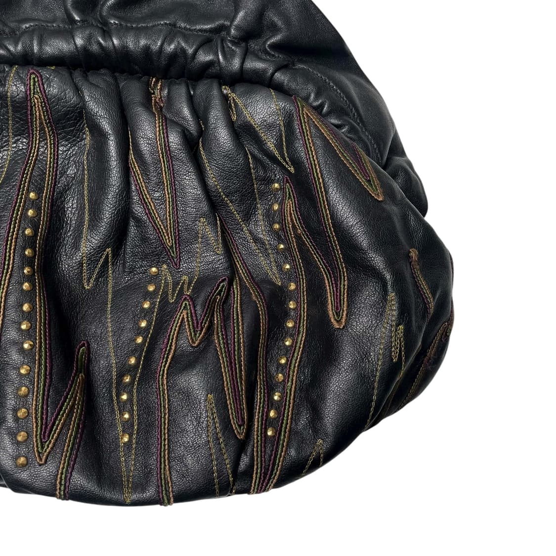 Silvano biagini 번개스티치 비즈 레더백 (italy) 상품이미지3