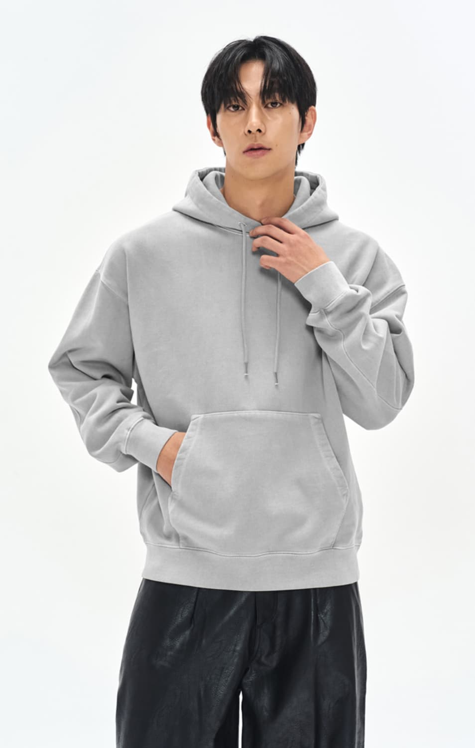 소버먼트 피그먼트 후드티 문그레이 상품이미지1