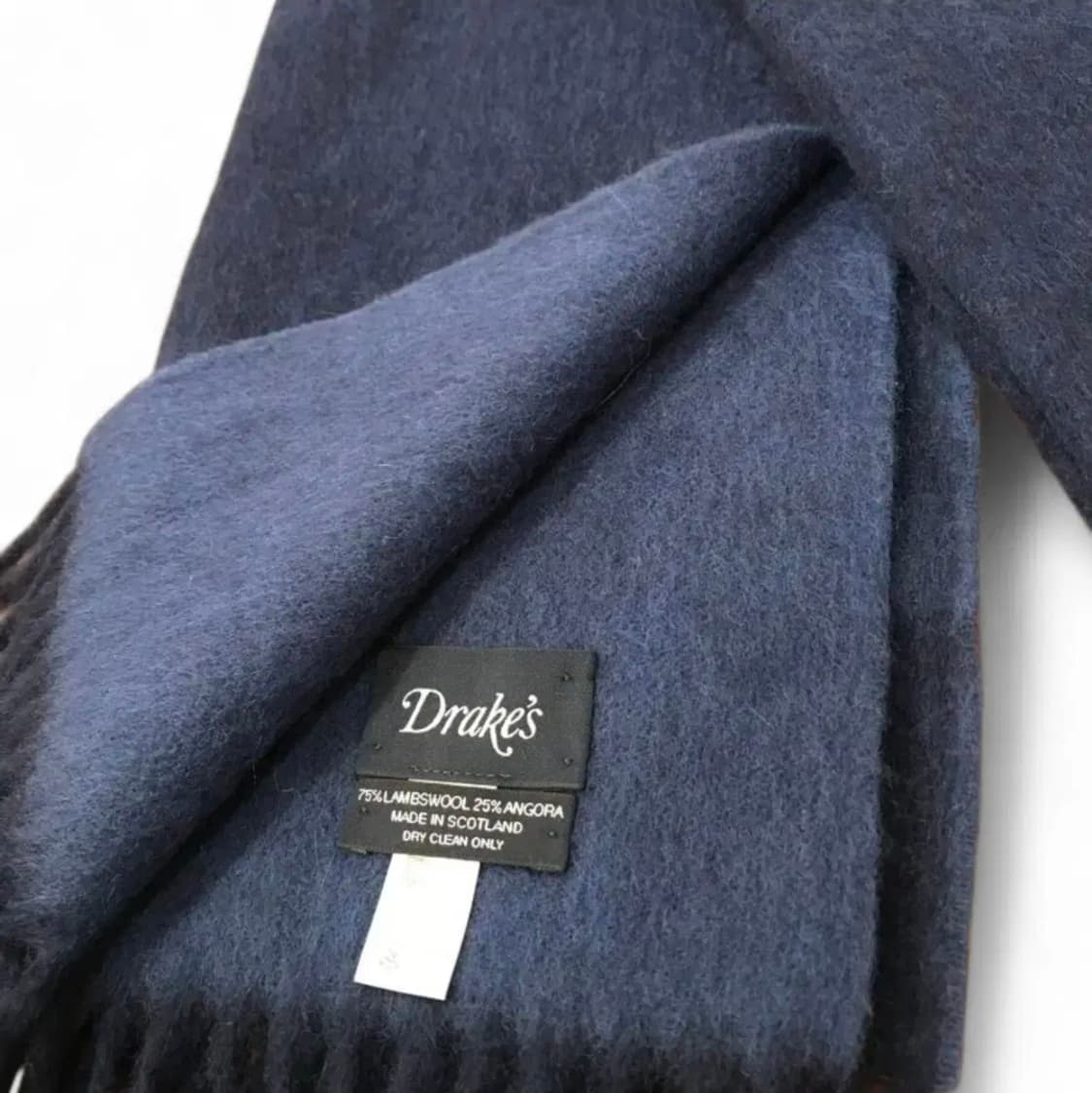 드레익스 앙고라 울 머플러 네이비 미품 상품이미지4
