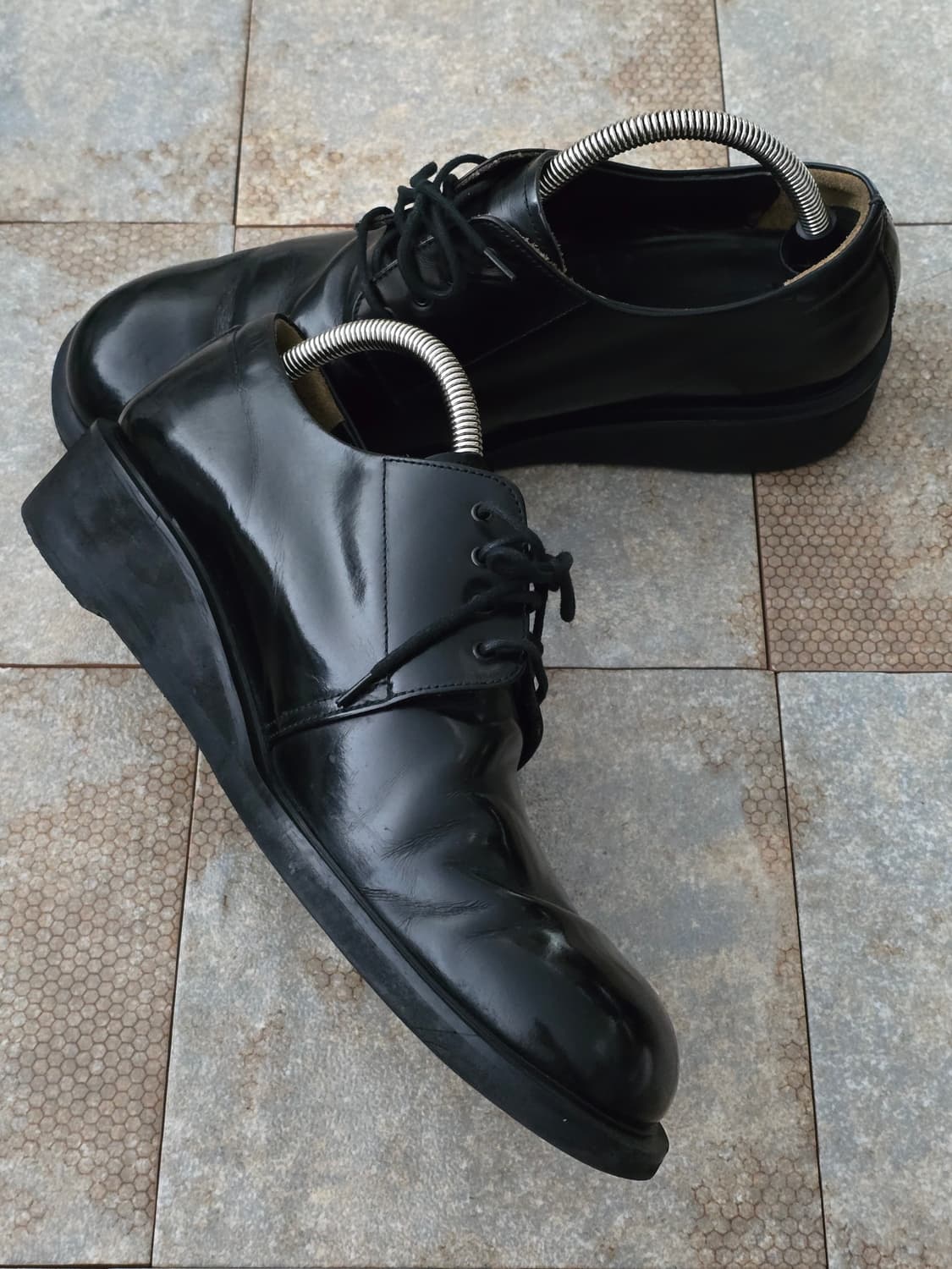 (270)소다 옴므 페이턴트 더비 슈즈 상품이미지4