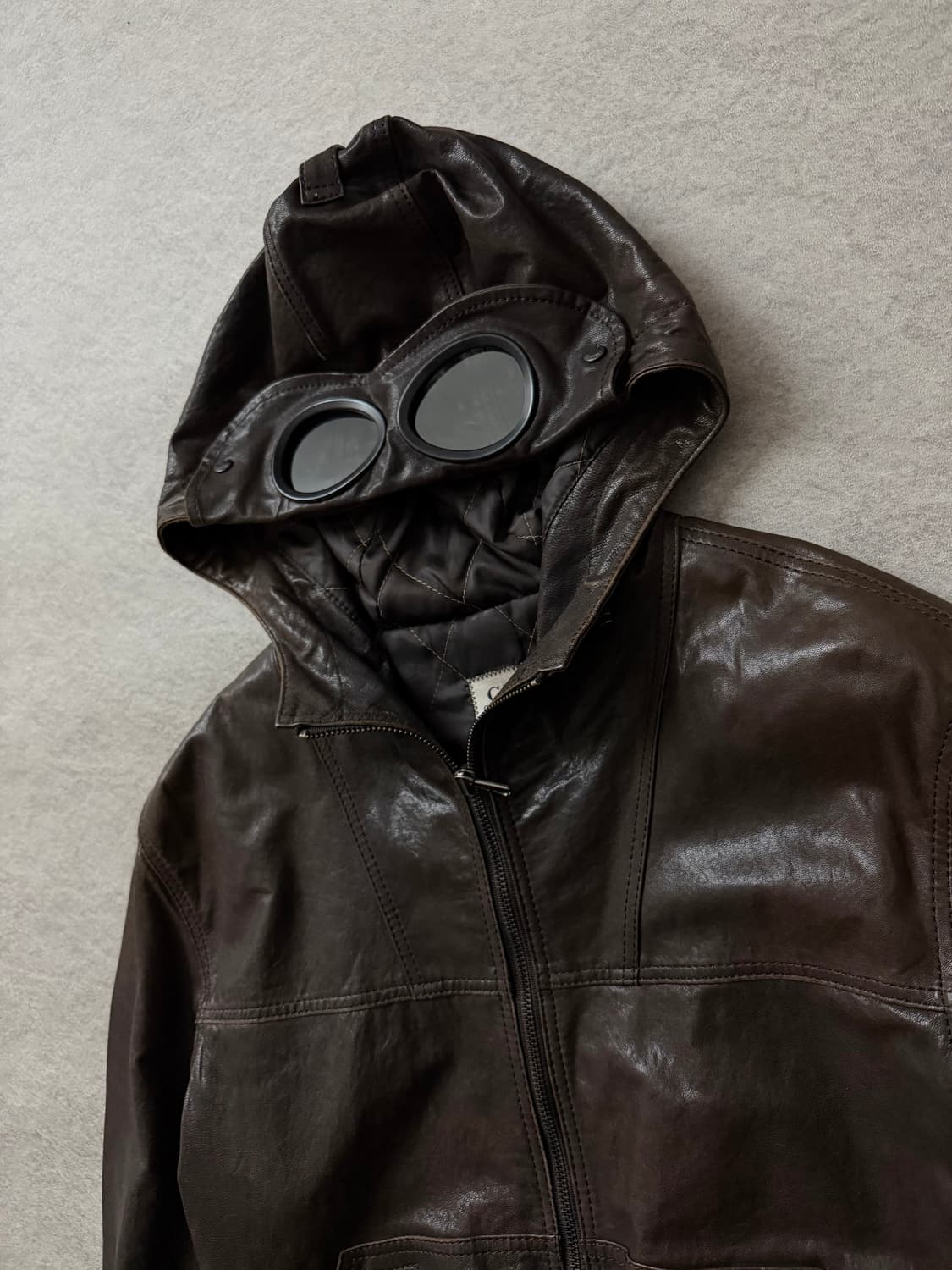 CP컴퍼니 고글 램스킨 레더자켓 상품이미지3