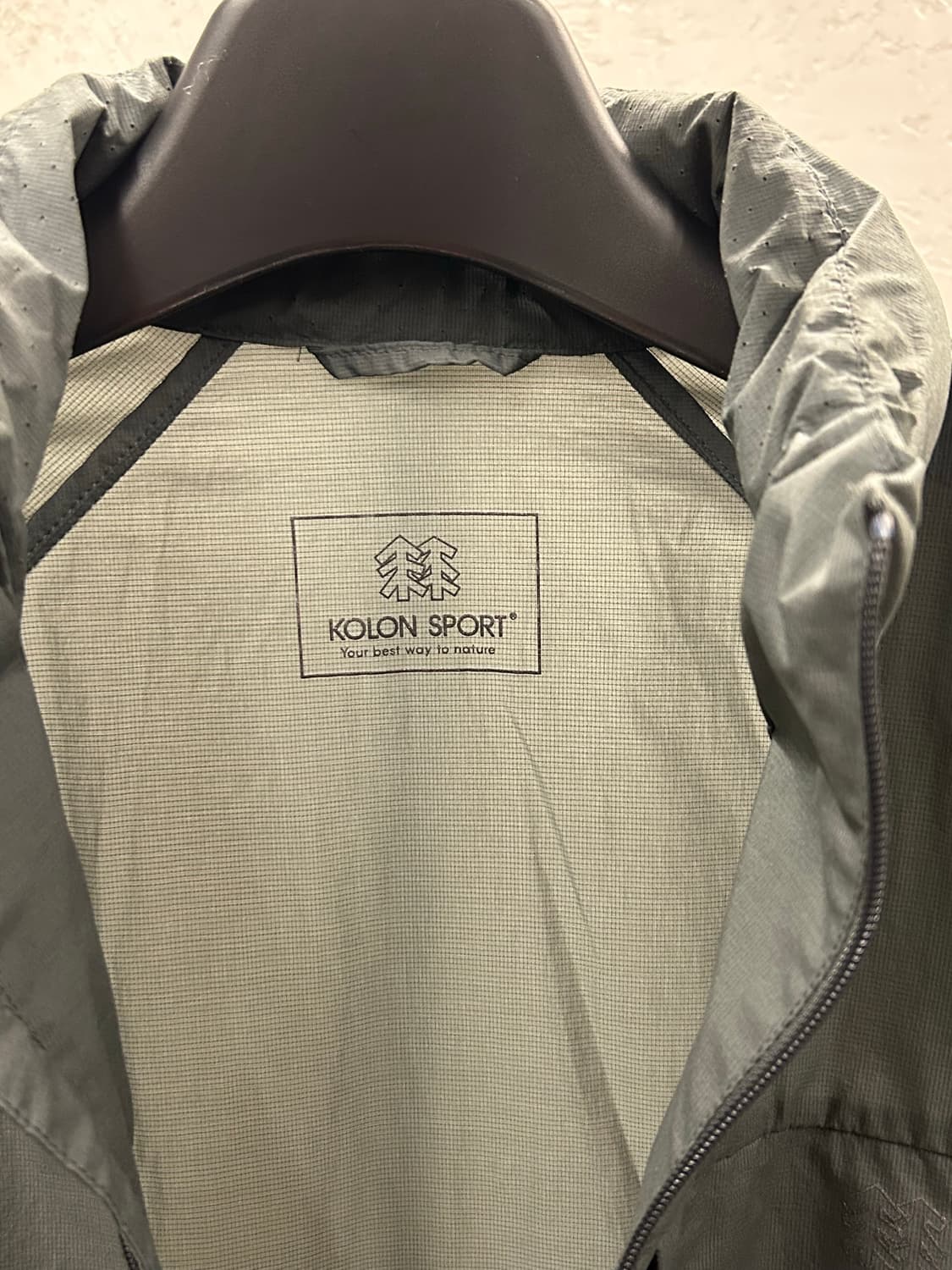 코오롱 스포츠 그레이 남성 바람막이 자켓 상품이미지5