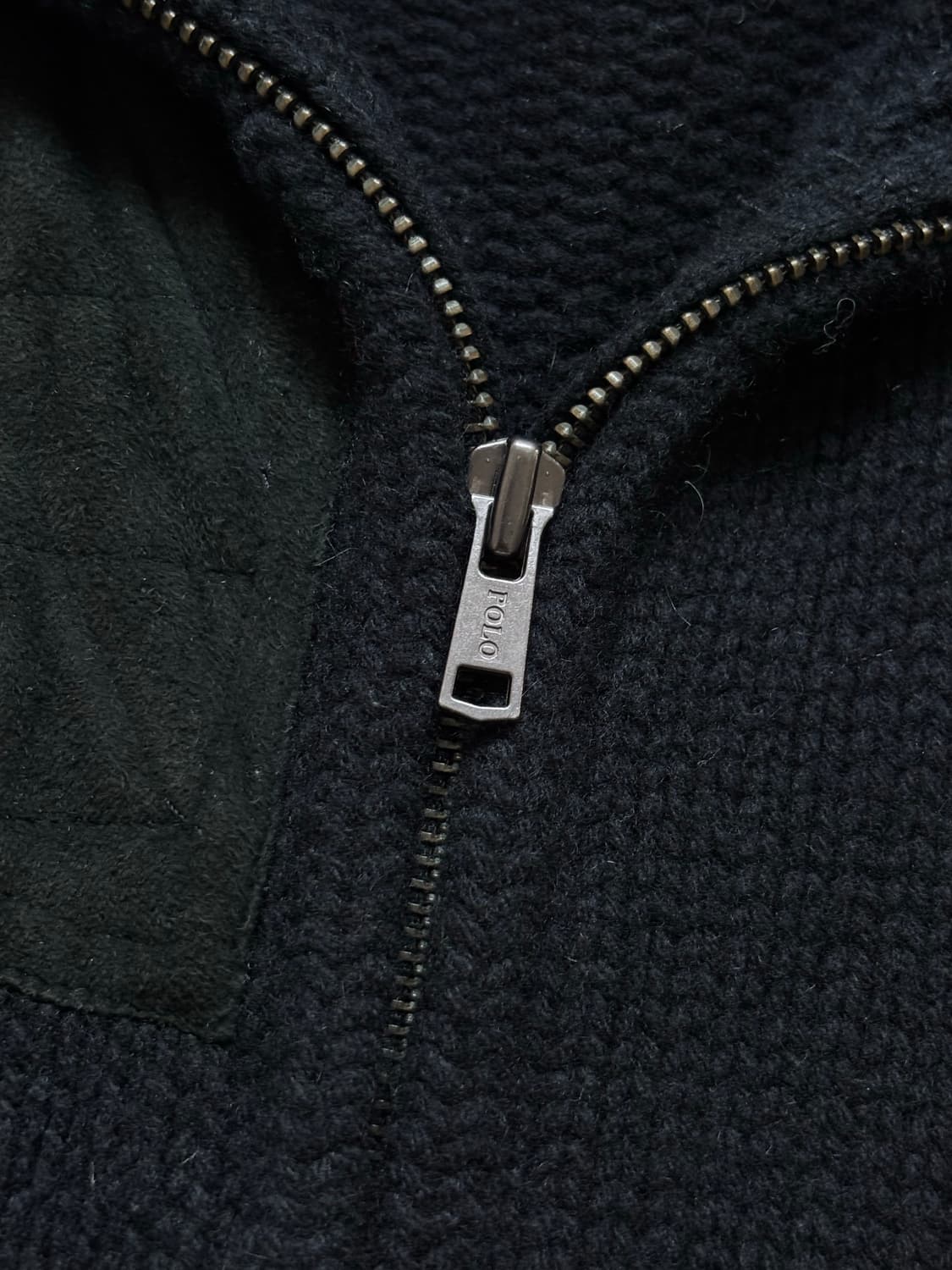 Polo 폴로 랄프로렌 블랙 캐시미어 블렌드 니트 집업 상품이미지5