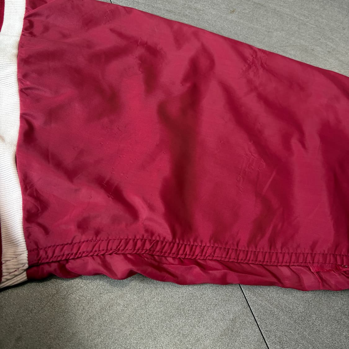 70년대 미국 생산 러셀 레드 나일론 후디  상품이미지5