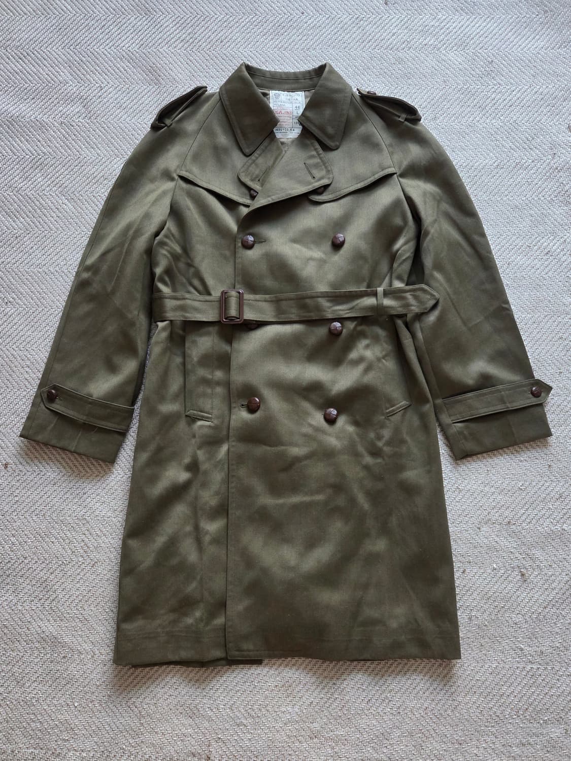 1985 OG 스페인군 트렌치 코트 LARGE 상품이미지1